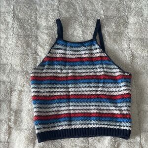 Forever 21 Striped Tank Top - Red, Blue, White